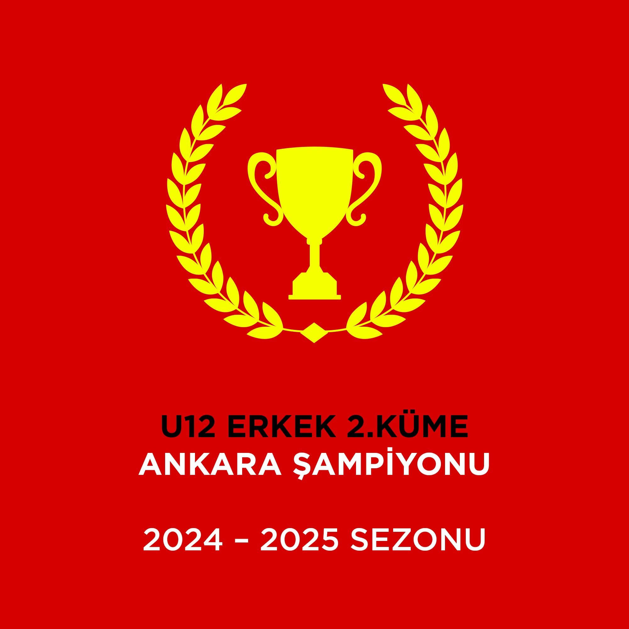 U12 ERKEK 2.KÜME ANKARA ŞAMPİYONU