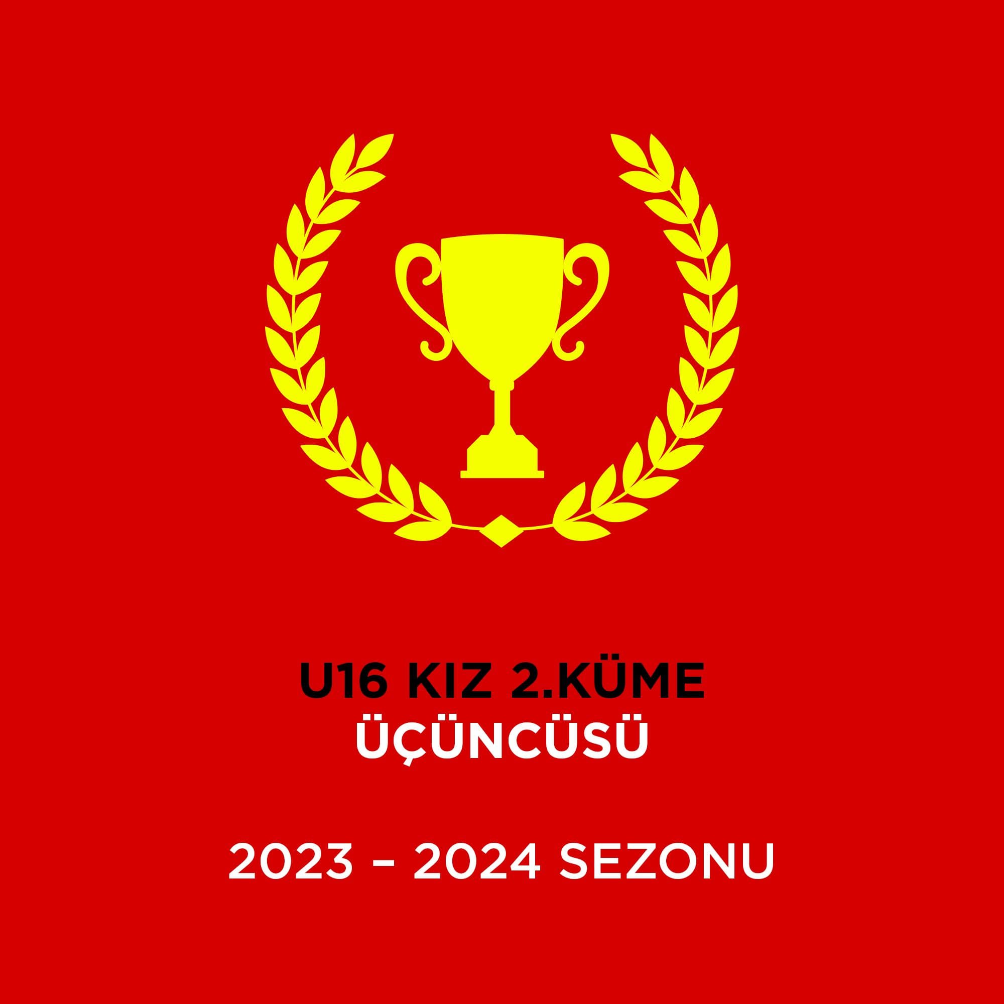 U16 KIZ 2.KÜME ÜÇÜNCÜSÜ